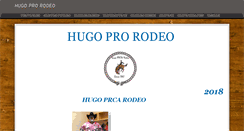 Desktop Screenshot of hugoprorodeo.com