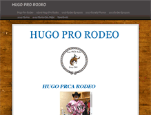 Tablet Screenshot of hugoprorodeo.com